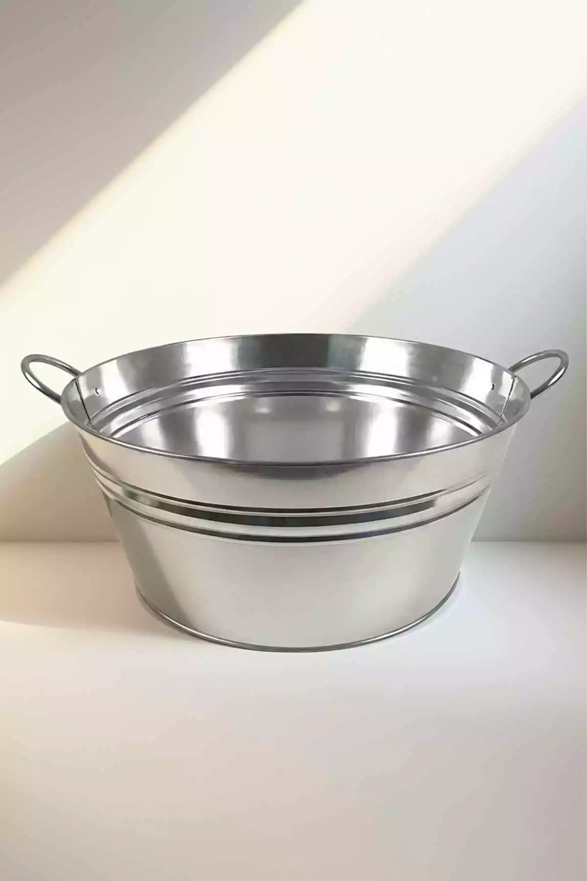 44 Litre Çok Amaçlı Galvaniz Metal Leğen