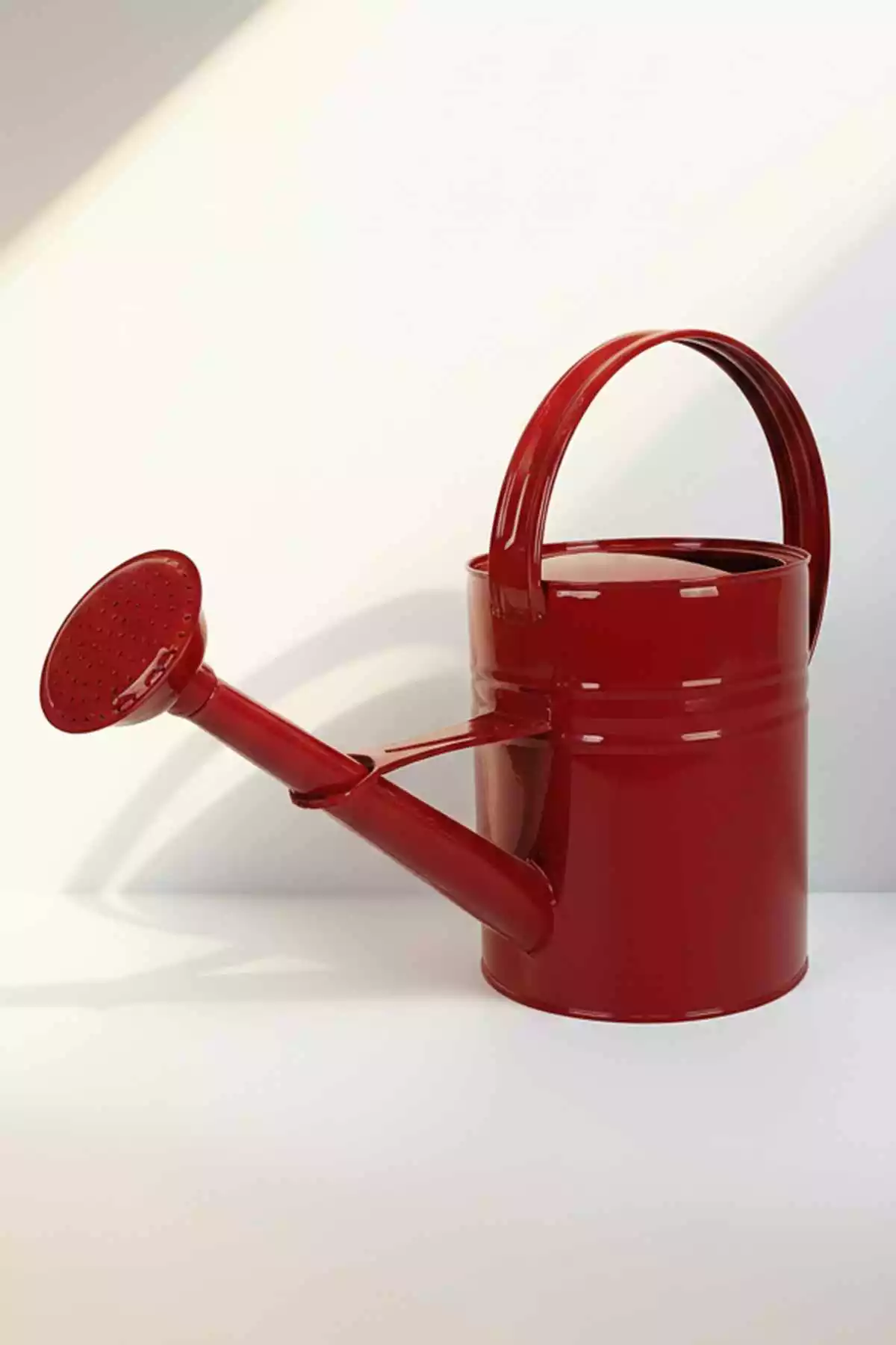 Olivia 3,5 Litre Metal Çiçek Bahçe Sulama Kabı Kırmızı - Modern Dekoratif Çok Amaçlı Sulak
