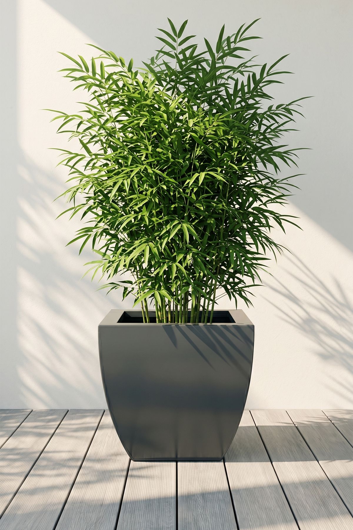 Zenith 30 cm Kare Kavisli Saksı - İç ve Dış Mekan Modern Metal Saksılık (30x30/20 cm)