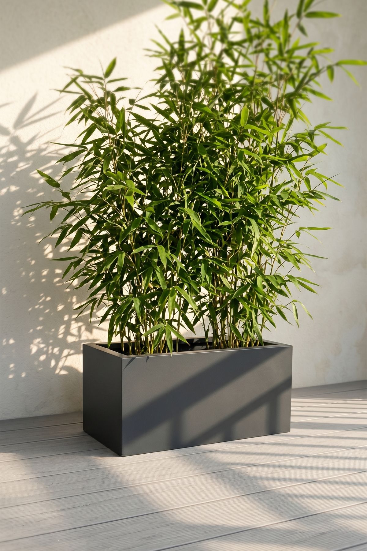 Zenith 40x20x20 cm Yatay Dikdörtgen Saksılık - İç & Dış Mekan Modern Metal Saksı